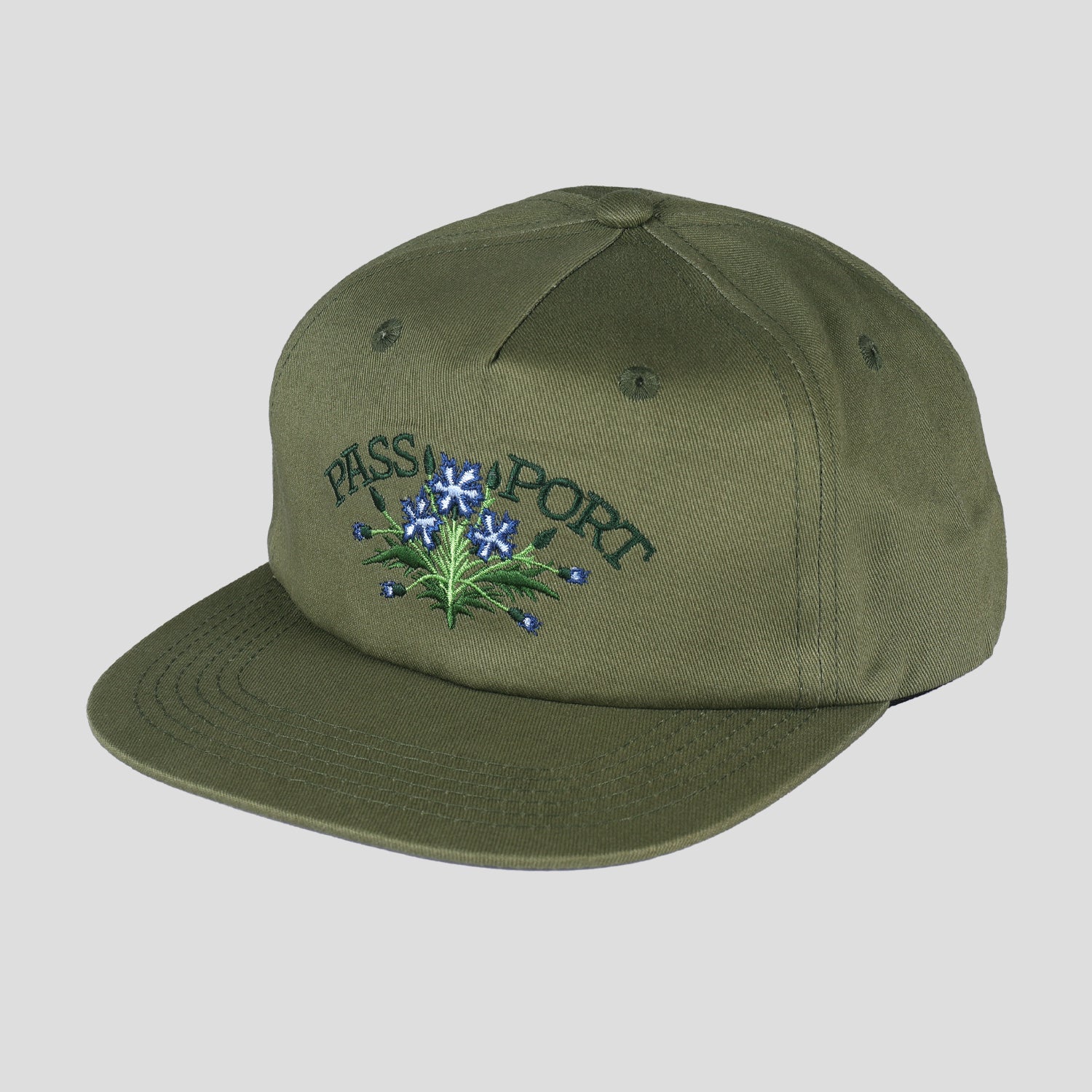 Pass~Port Bloom Workers Cap - Military Green