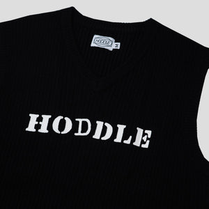 Hoddle Ribbed Vest - Black