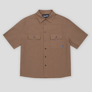 WKND Wilson Shirt - Brown Stripe