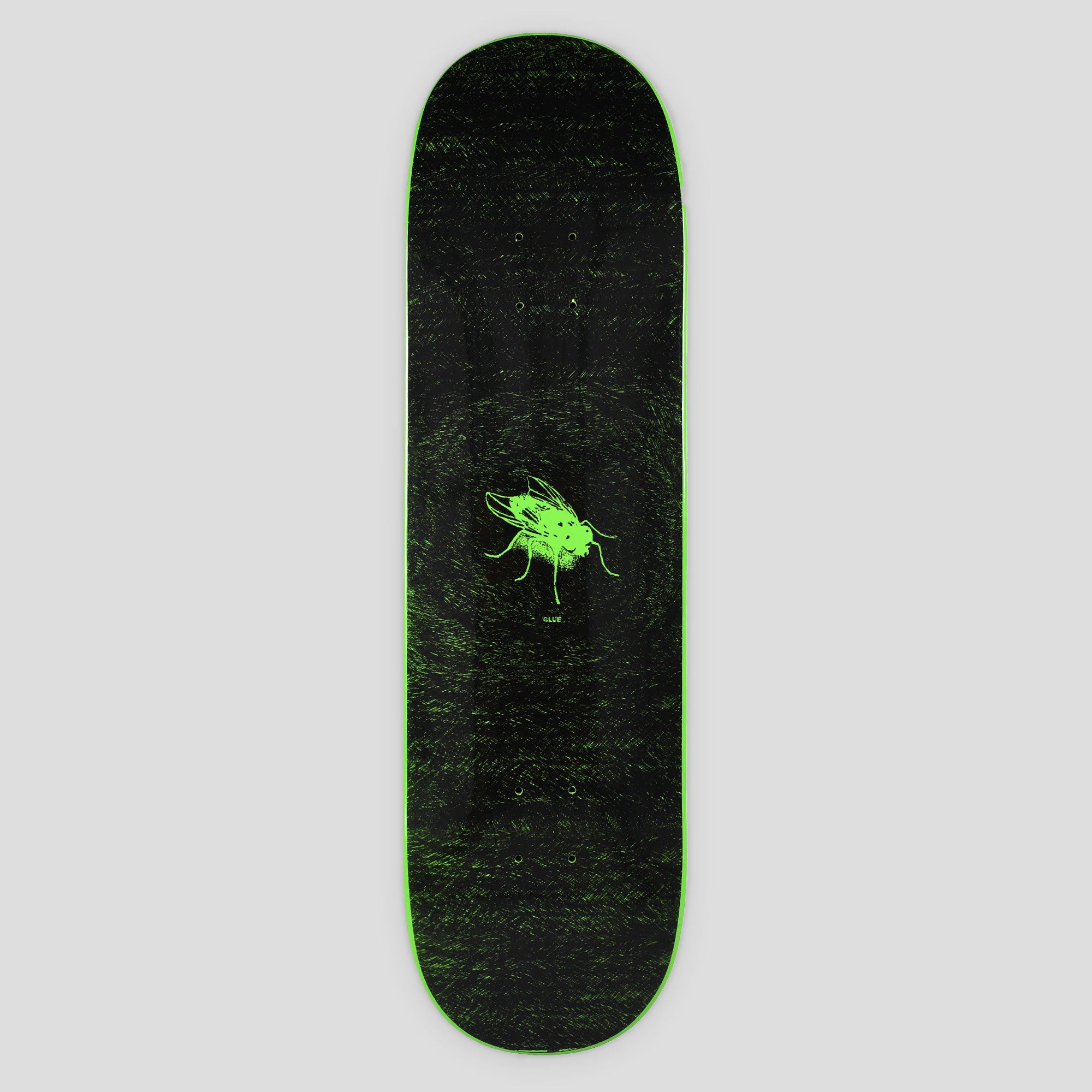Glue Skateboards Ink Fly Green Deck - 8.625"