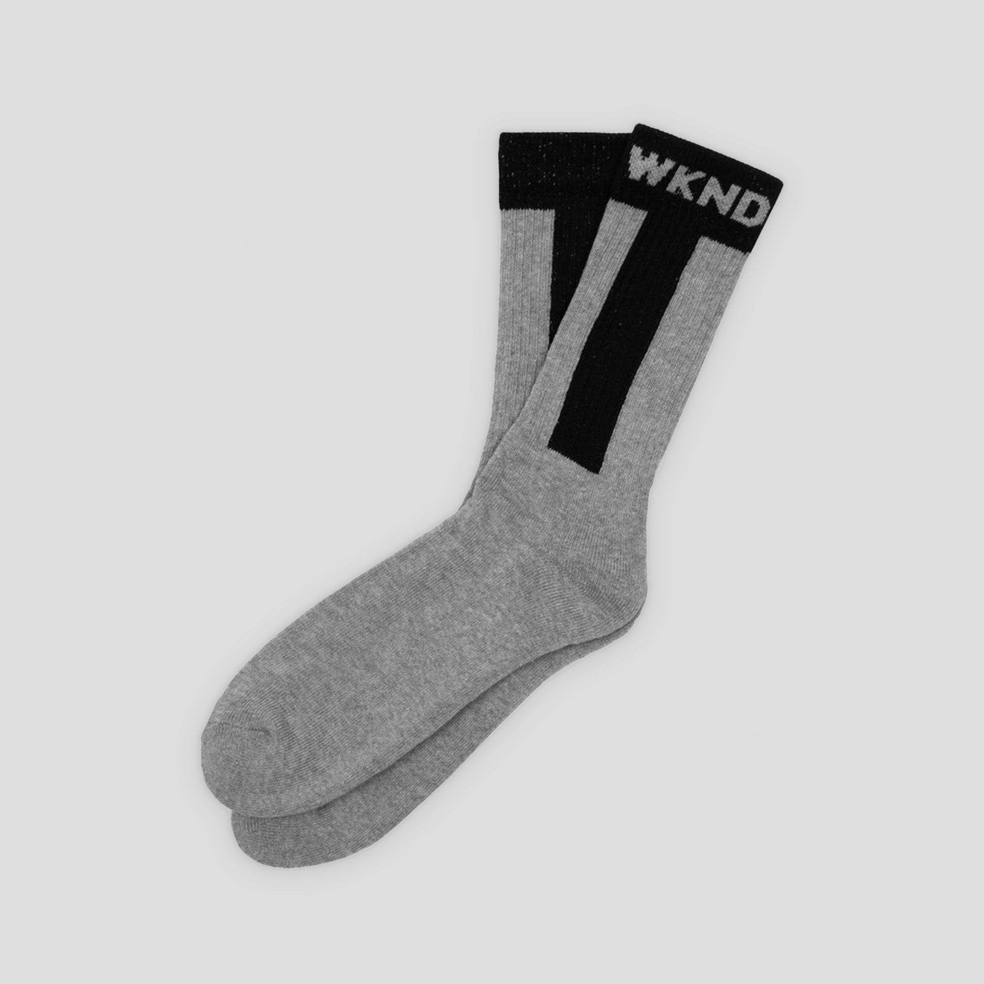 WKND Baseball Socks - Ash / Black