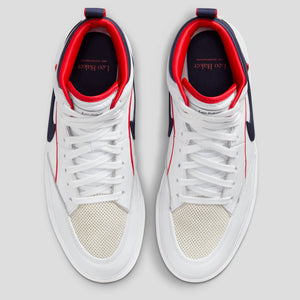Nike SB React Leo Premium - White / University Red / Midnight Navy
