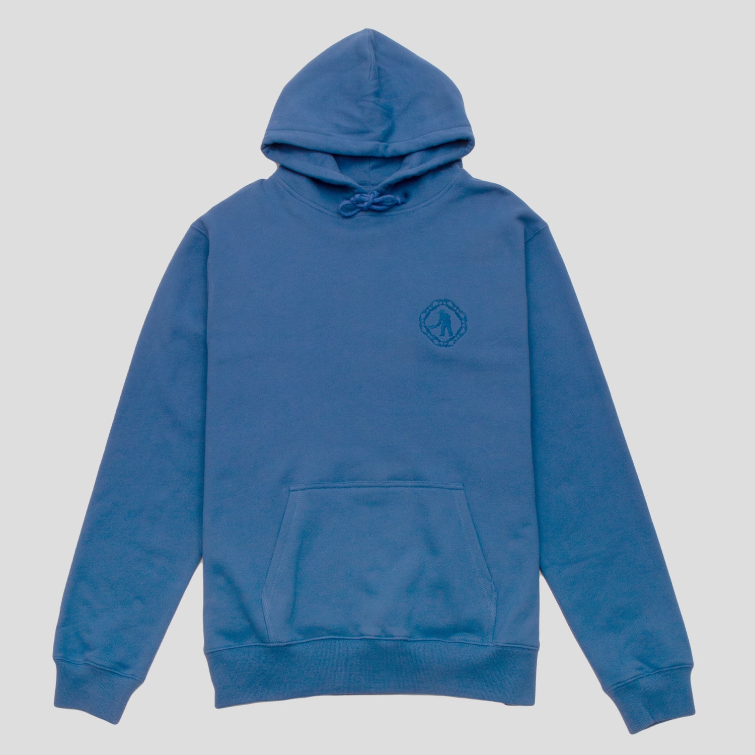 Pass~Port Organic Embroidery Hoodie - Royal Blue