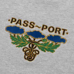 Pass~Port Emblem Appliqué Sweater - Ash Heather