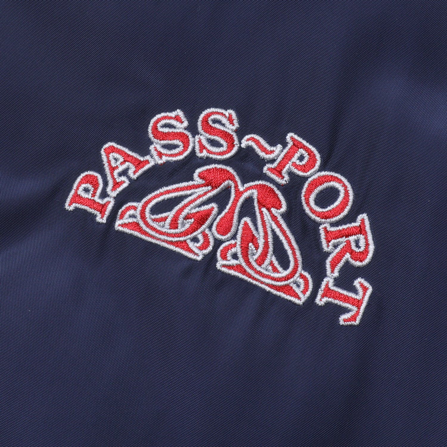 Pass~Port Crystal Embroidery Freight Jacket - Navy
