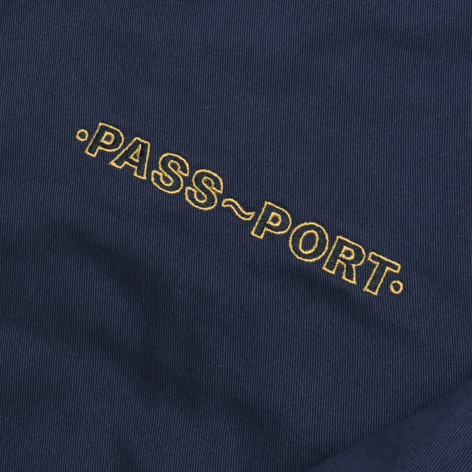 Pass~Port Emblem Appliqué Workers Jacket - Navy