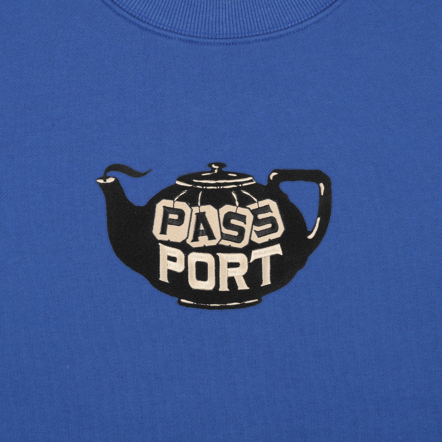 PASS~PORT "TEA~POT EMBROIDERY" SWEATER ROYAL BLUE