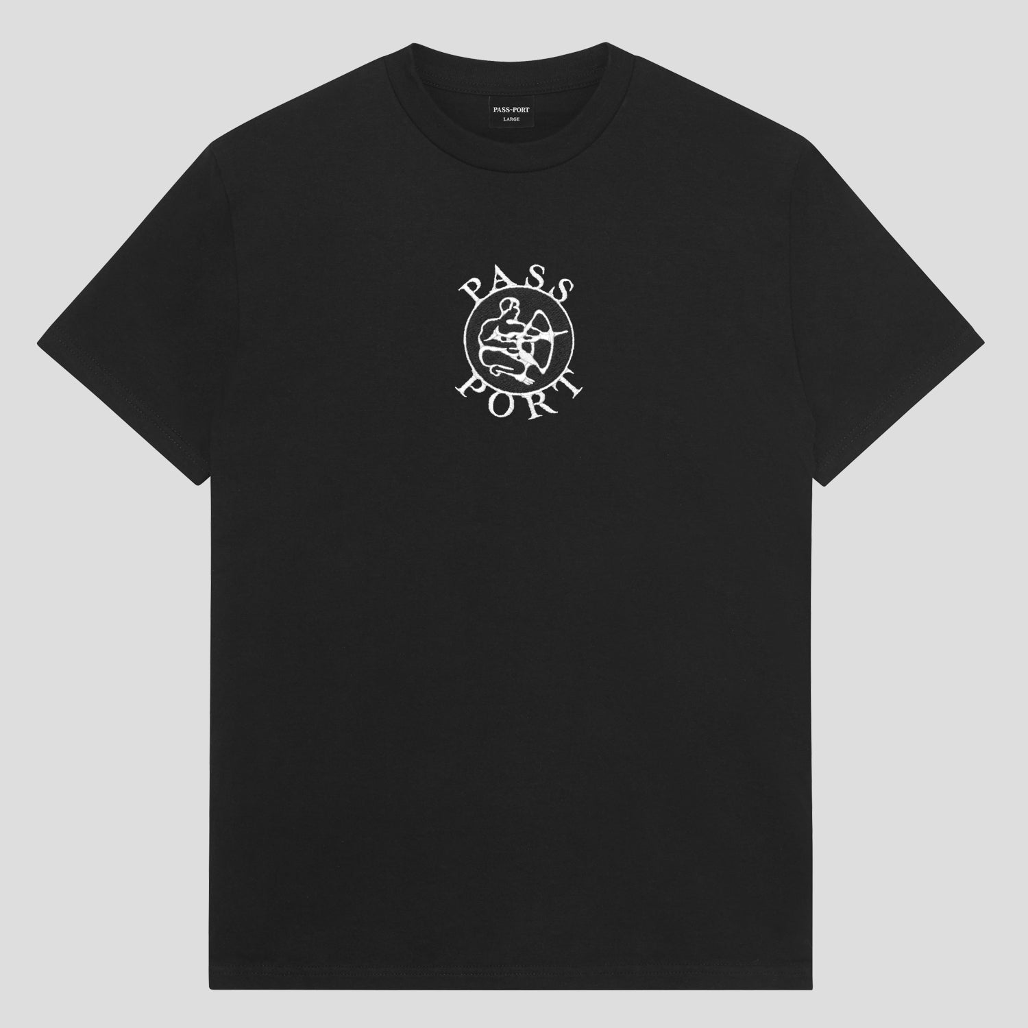 Pass~Port Potters Mark Embroidery Tee - Black