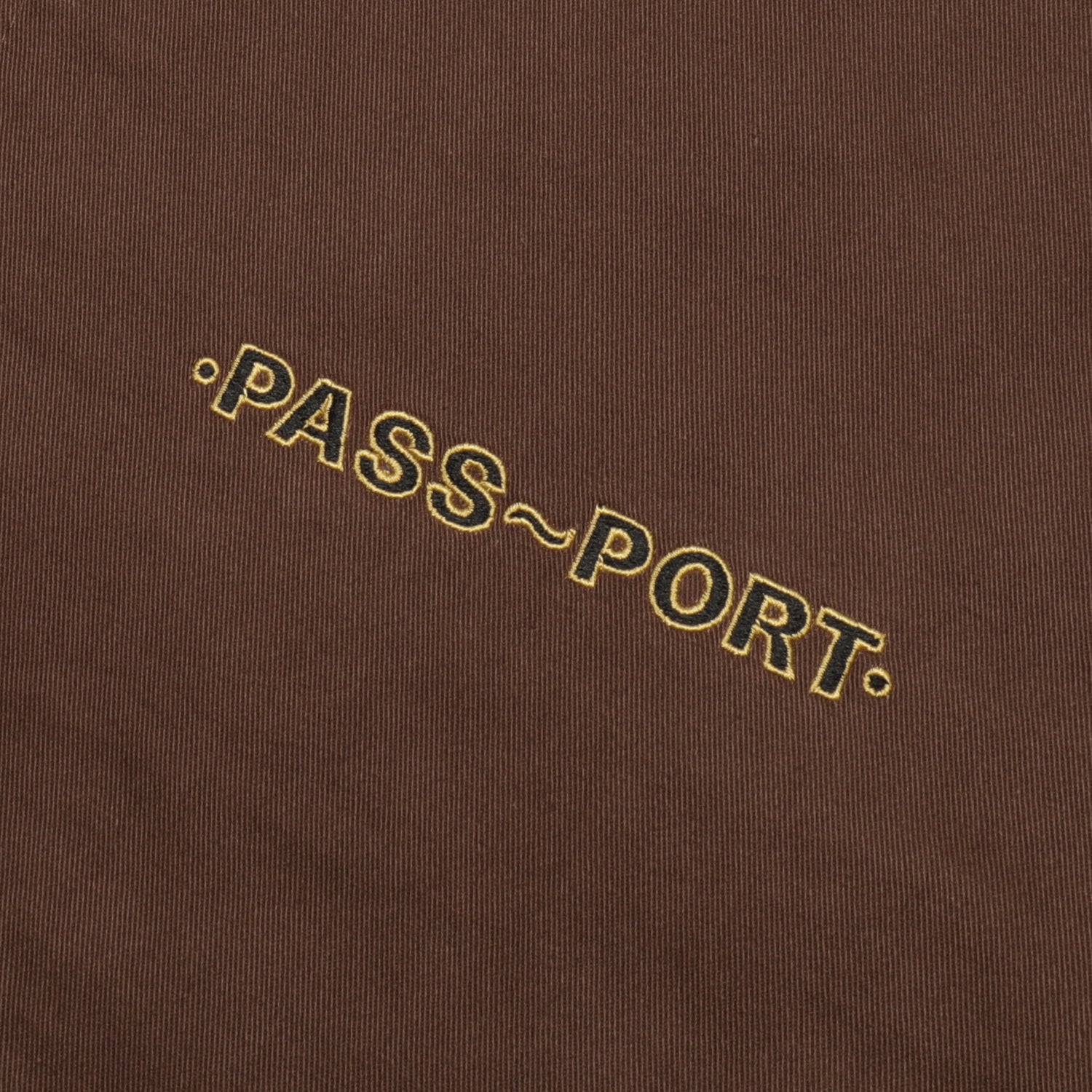 Pass~Port Emblem Appliqué Workers Jacket - Choc