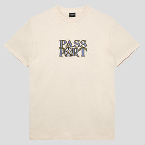 Pass~Port Rosa Embroidery Tee - Natural