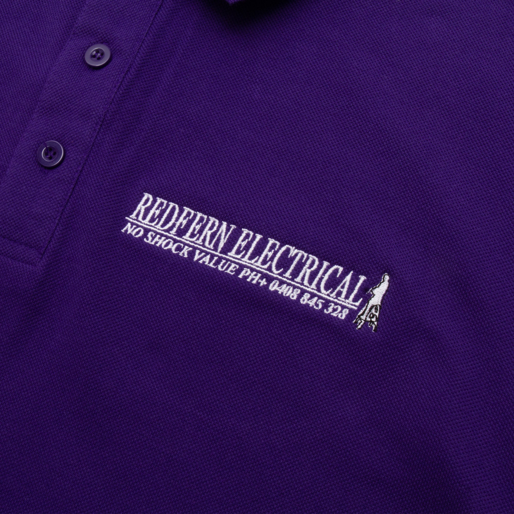 REDFERN ELECTRICAL "LADDER LIFE" POLO PURP