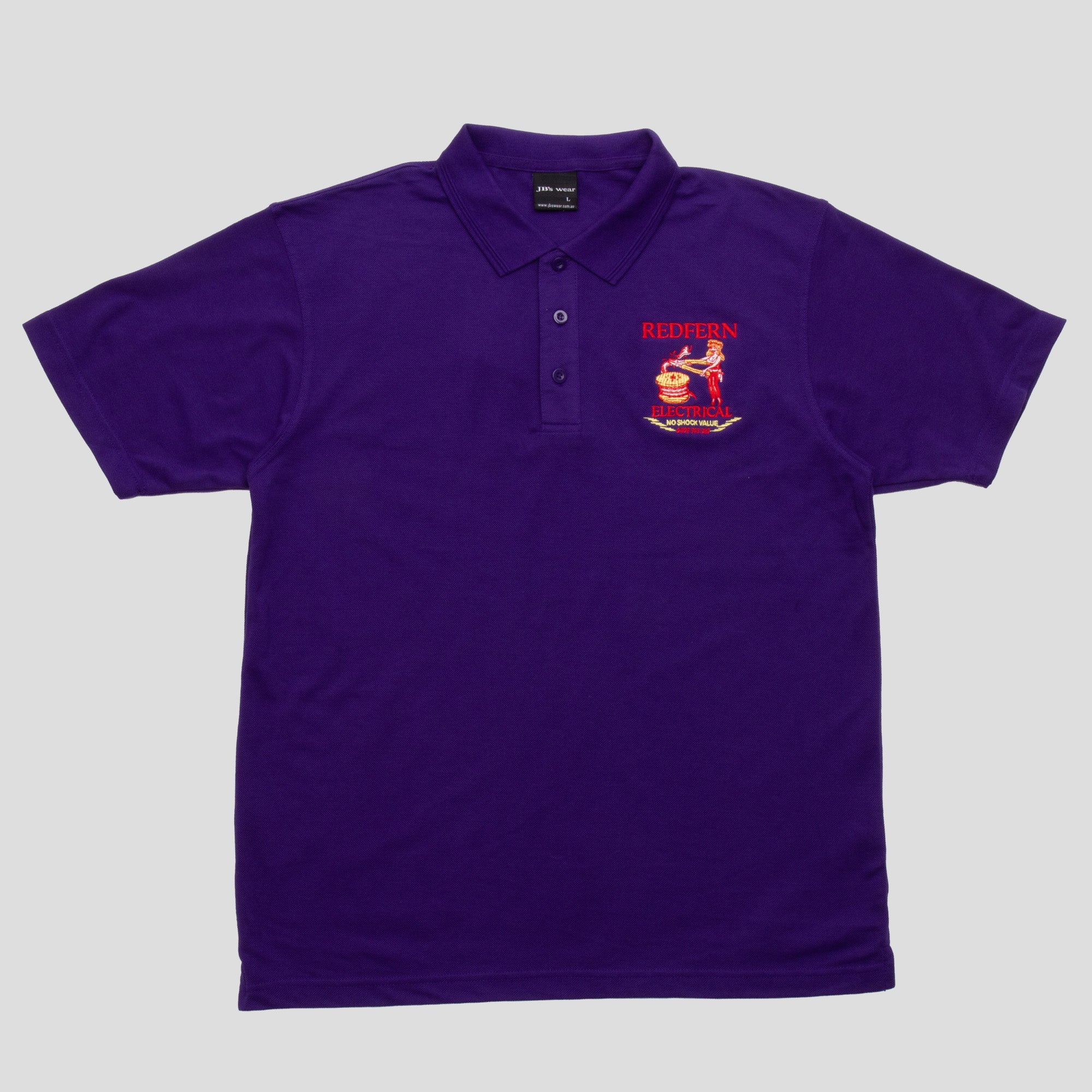 REDFERN ELECTRICAL "NO SHOCK VALUE" POLO PURP