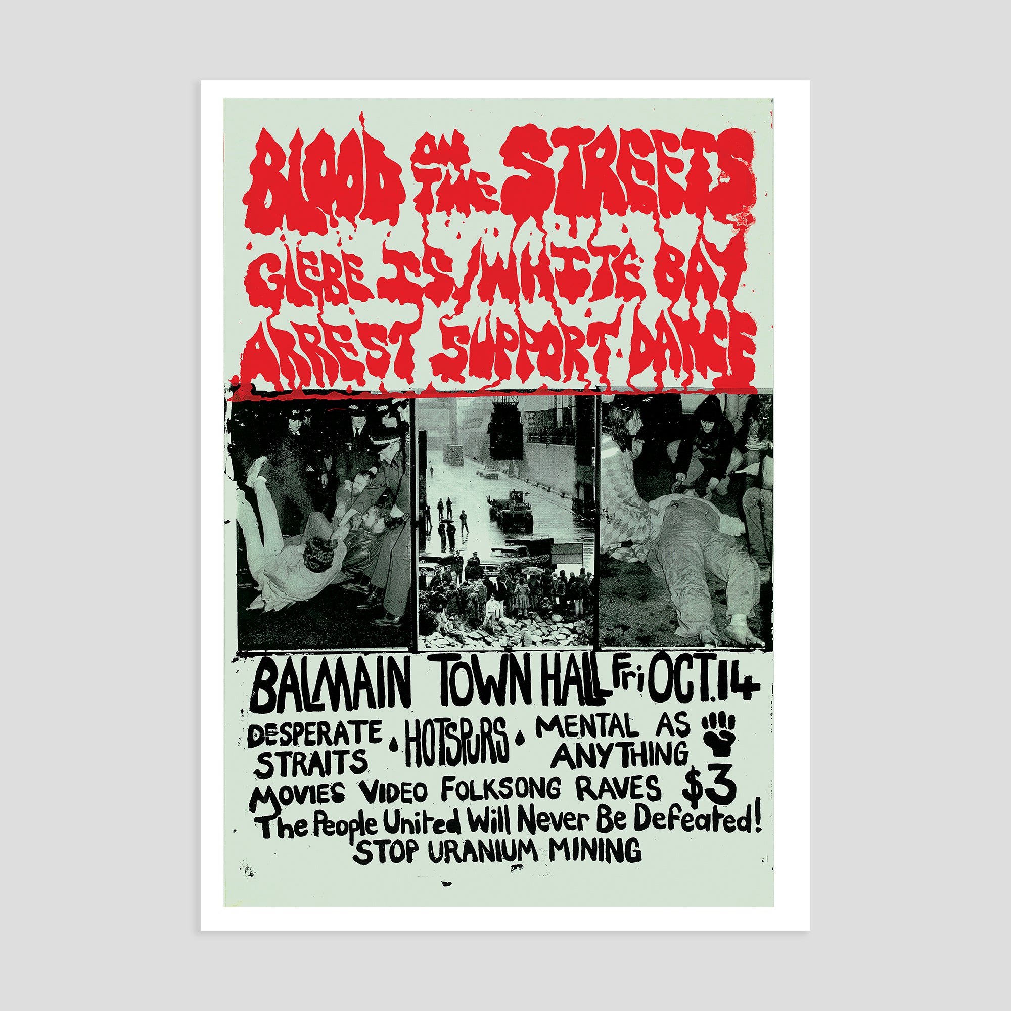 TOBY ZOATES 'BLOOD ON THE STREETS' 1977 - PRINT