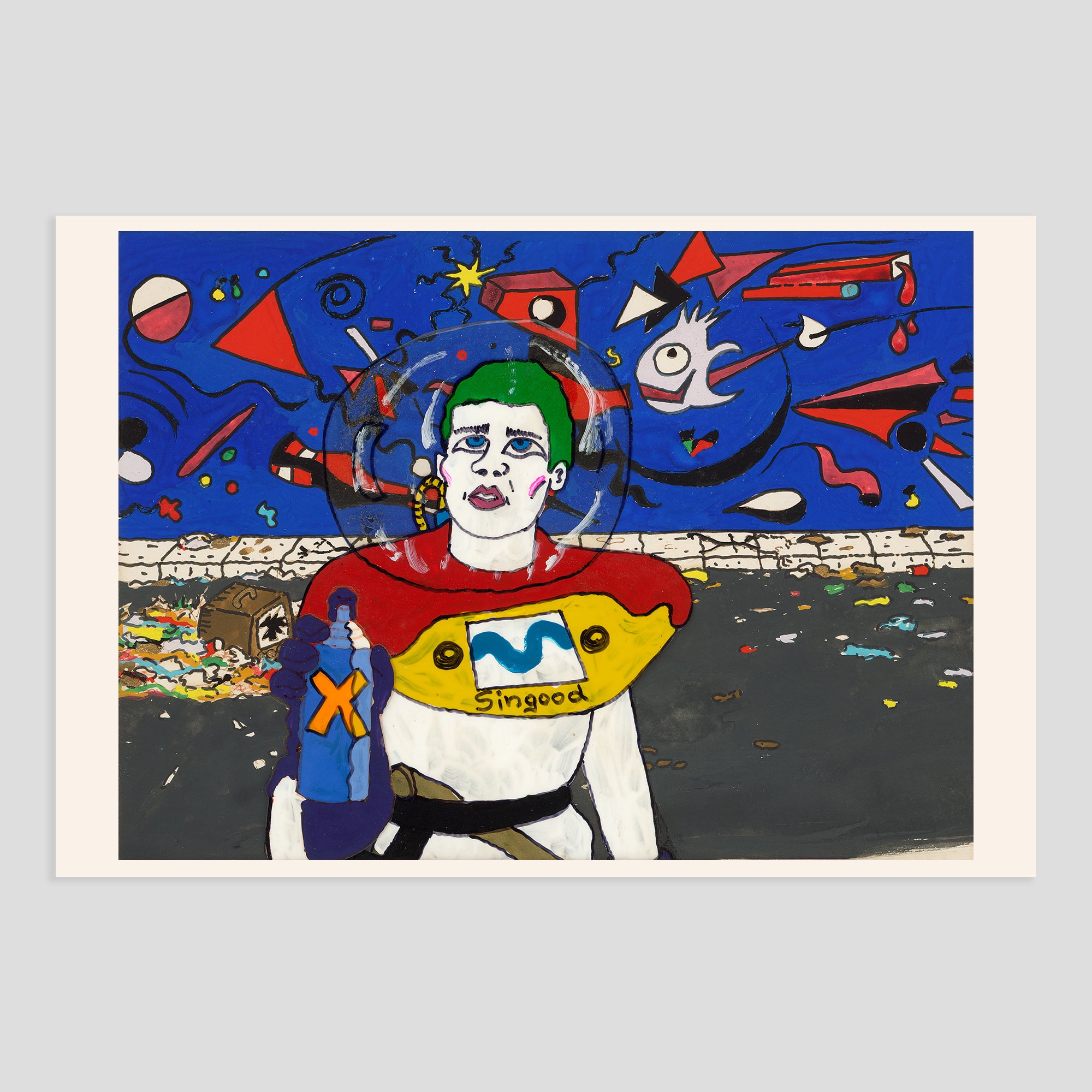 TOBY ZOATES 'SINGOOD THE GRAFITI ARTIST' 1984 - PRINT