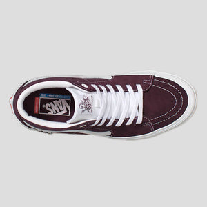 VANS "SKATE GROSSO MID" SHOE WRAPPED WINE