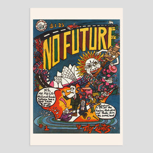 TOBY ZOATES 'NO FUTURE COMIC' 1980 - PRINT