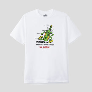 LO-FI & PASS~PORT "WE DELIVER" TEE WHITE