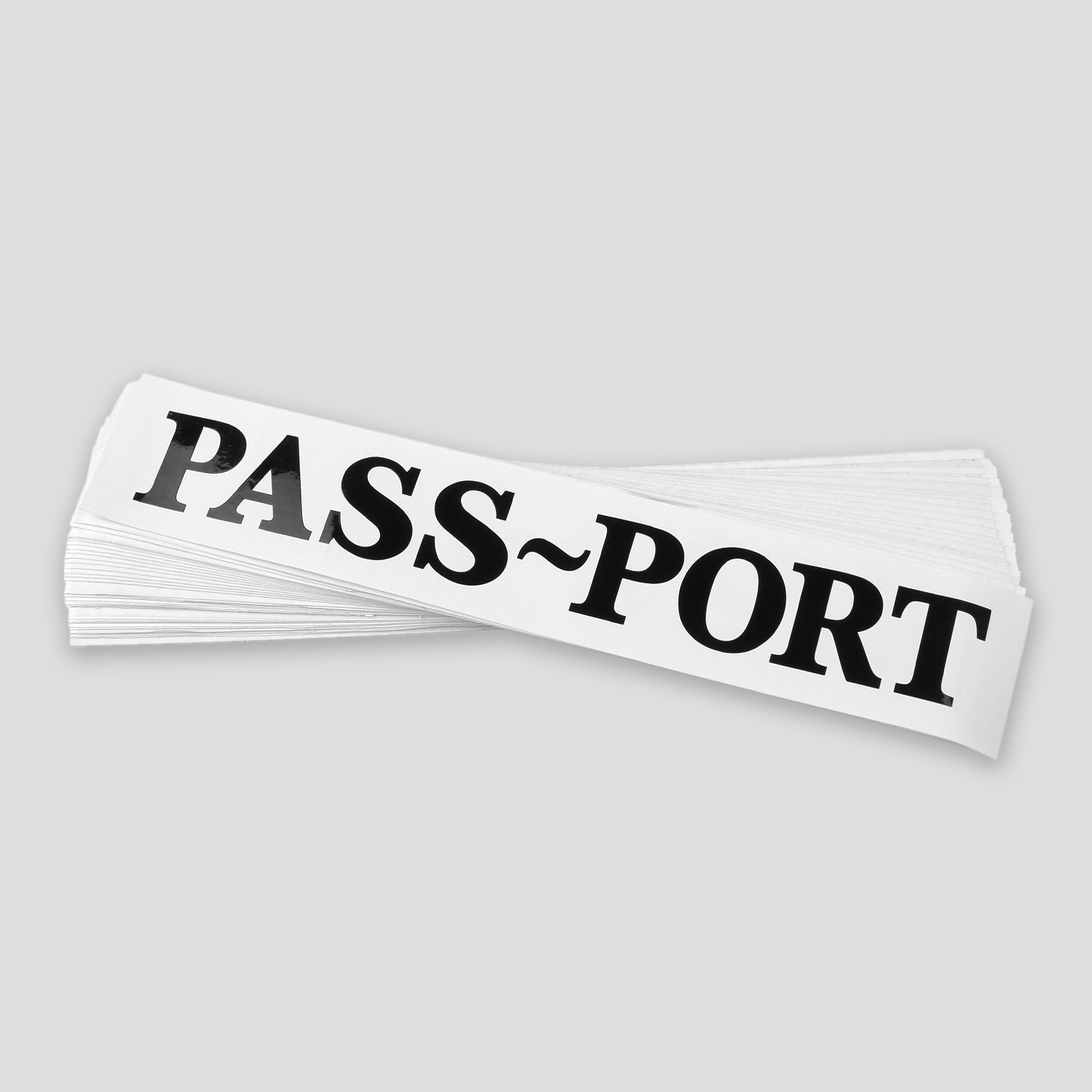 Port Protection Sticker PASS~PORT OFFICIAL DIE CUT STICKERS BLACK – Pass~Port