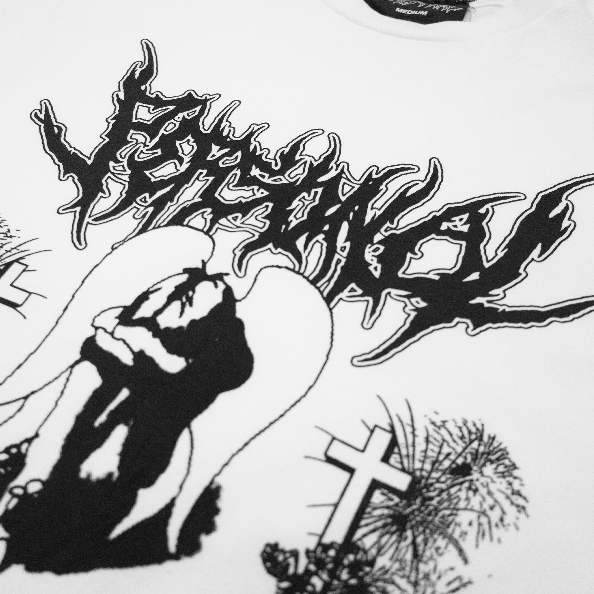 PERSONAL "FUNERAL FIREWORKS" TEE WHITE