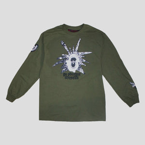 LIFE IS UNFAIR "NONSENSE" L/S TEE MILITARY GREEN