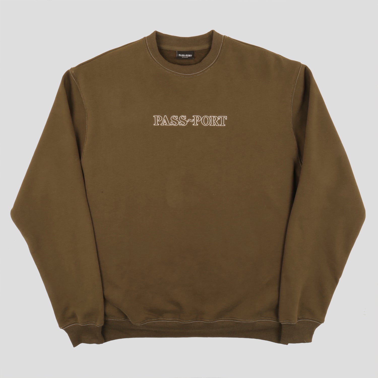 PASS~PORT "OFFICIAL ORGANIC" SWEATER OLIVE