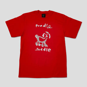 HODDLE "POODLE" TEE RED