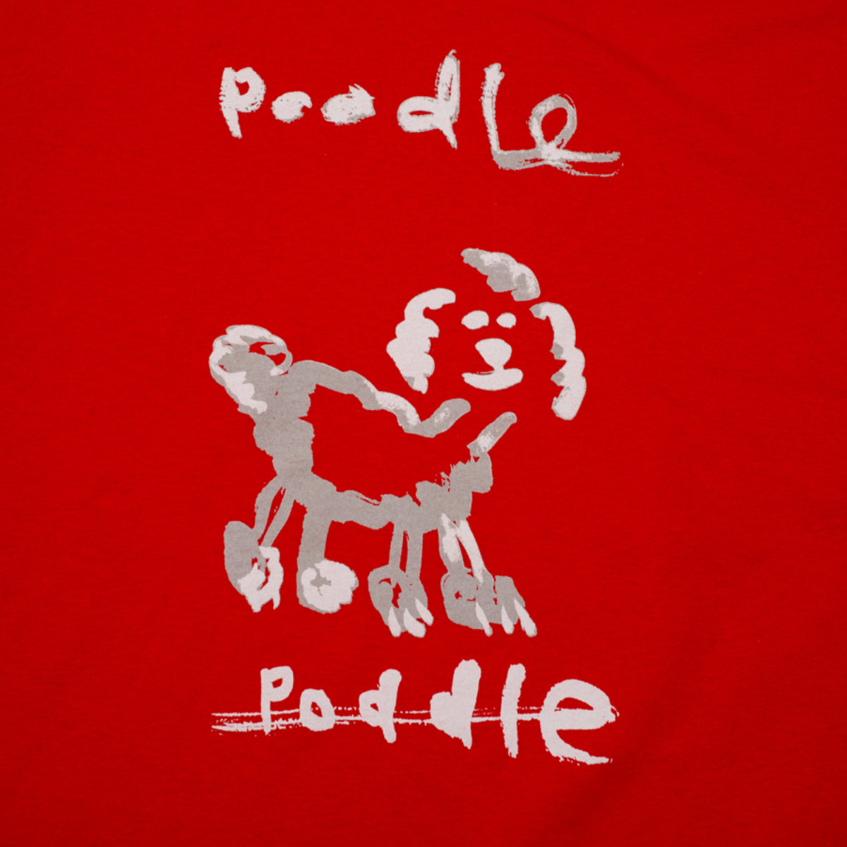 HODDLE "POODLE" TEE RED