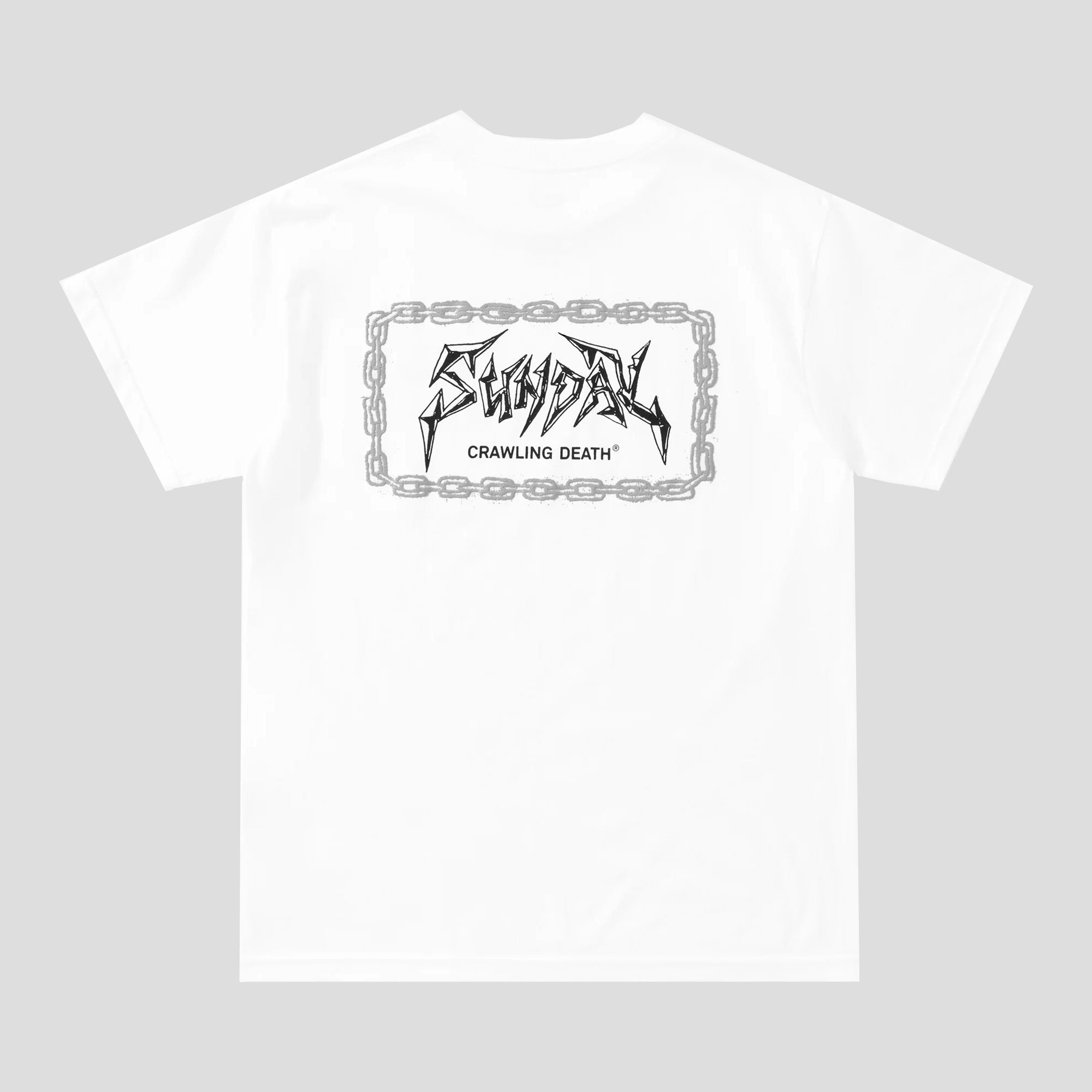 Crawling Death & Sunday Hardware Chains Tee - White