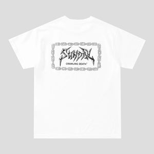 Crawling Death & Sunday Hardware Chains Tee - White