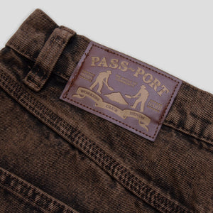 Pass~Port Workers Club Short - Brown Over-Dye