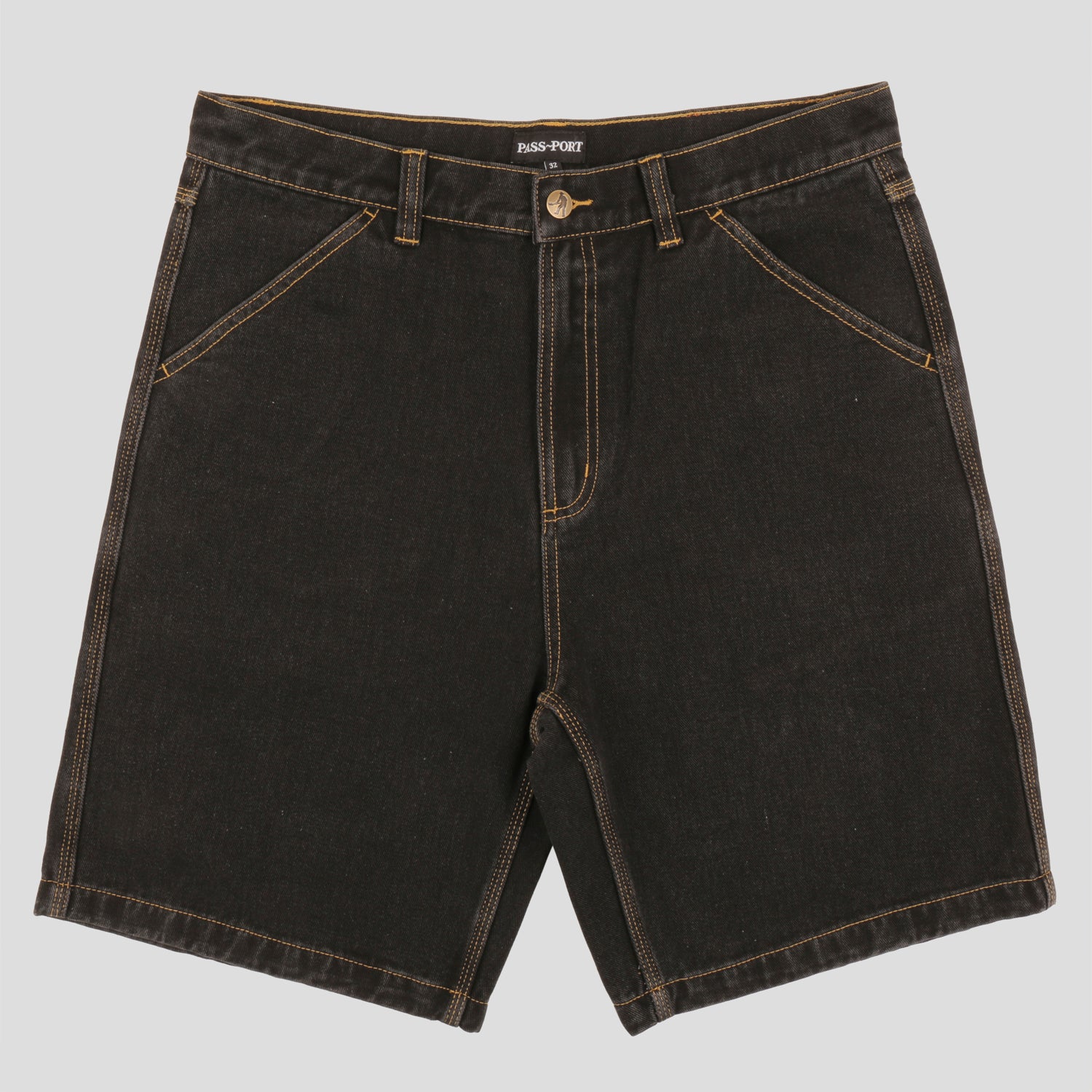 Pass~Port Workers Club Short - Washed Black