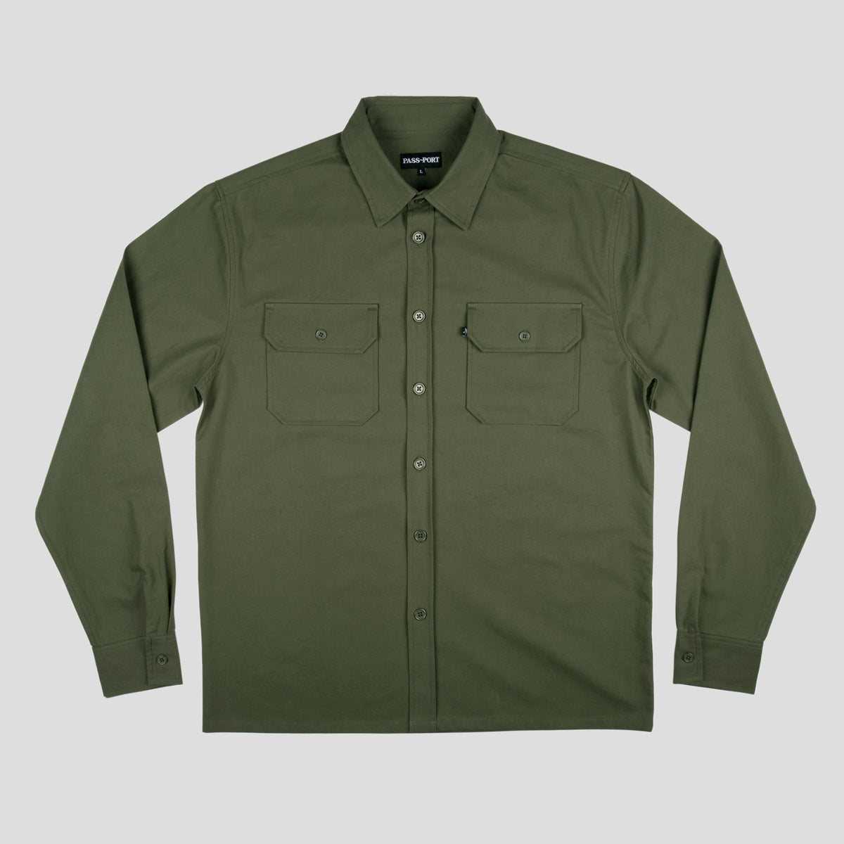 PASS~PORT "WORKERS" L/S SHIRT OLIVE
