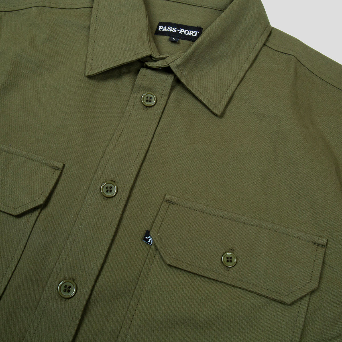 PASS~PORT "WORKERS" L/S SHIRT OLIVE